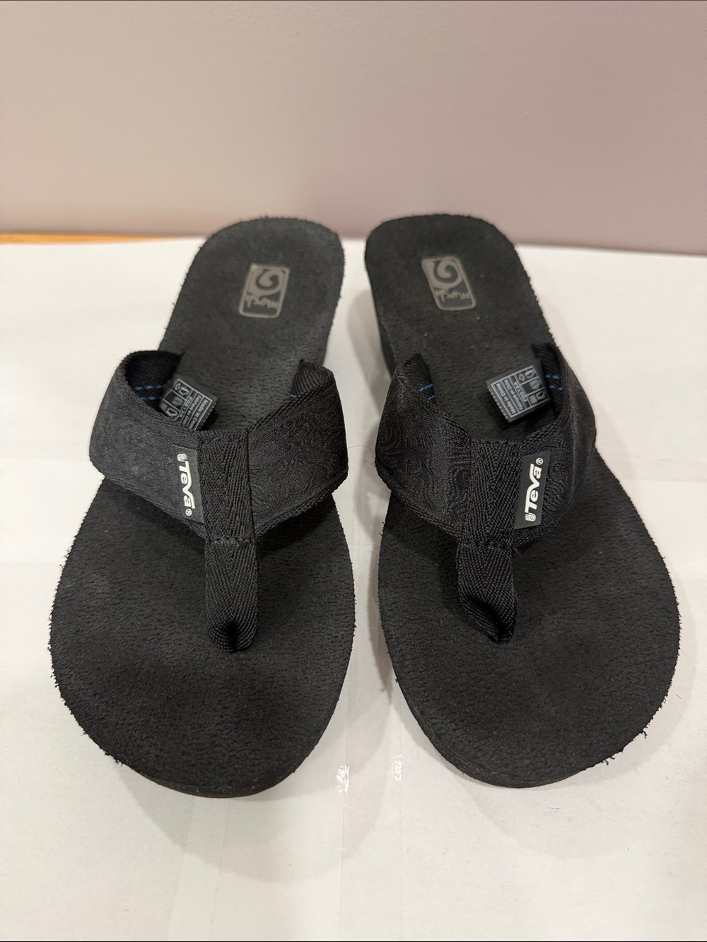 Teva Women’s Mush Madalyn Wedge Black Thing Sandals
